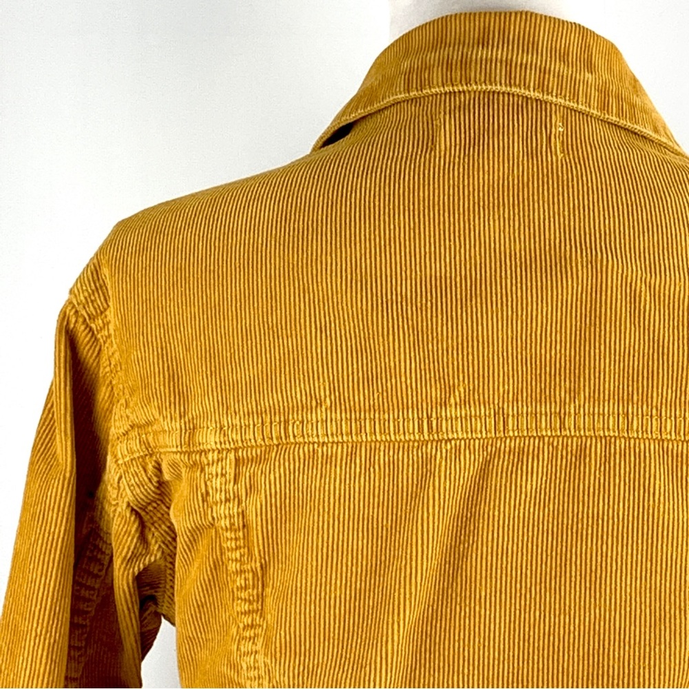 Pac Sun Los Angeles Gold Yellow Corduroy Cropped Long Sleeve Jacket size X-Small - Picture 13 of 15